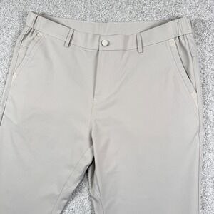 Jack Archer Tech Pants Mens 35x36 Stone Gray Performance Chino Travel Trousers